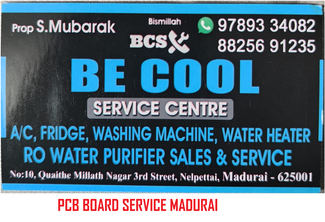 BE Cool PCB Board service in madurai